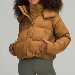 NWOT NEW Lululemon Wunder Puff Cropped Jacket Bold Beige